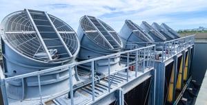 HVAC Air Chillers on Rooftop Units