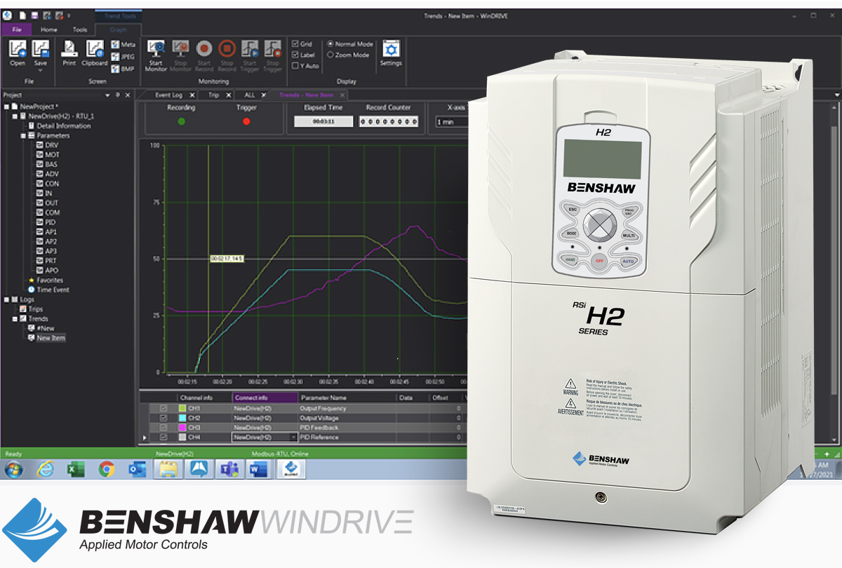 Benshaw WinDRIVE Software